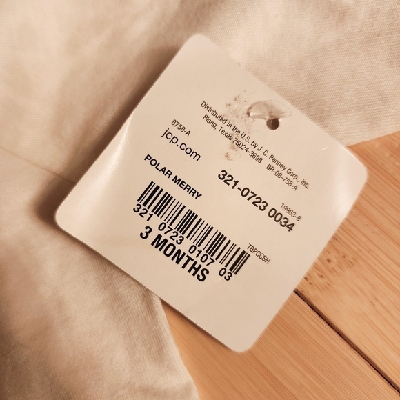 NWT 2 Piece Lot North Pole Baby Christmas Onsie Size 3M Red White Infant Holiday - Picture 8 of 9